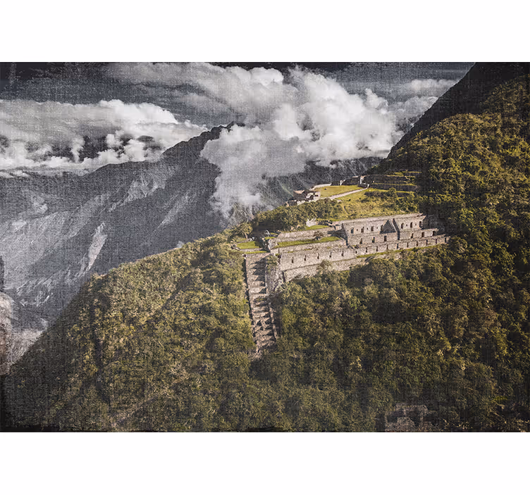 Zavjese za dnevni boravak pogled na choquequirao - TenStickers