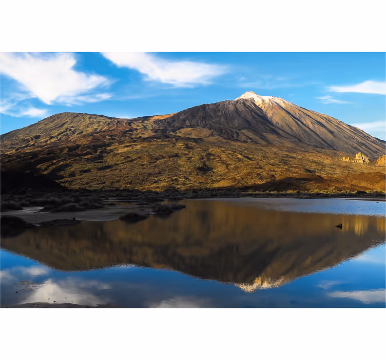 Zavjese za dnevni boravak teide odražen u vodi - TenStickers