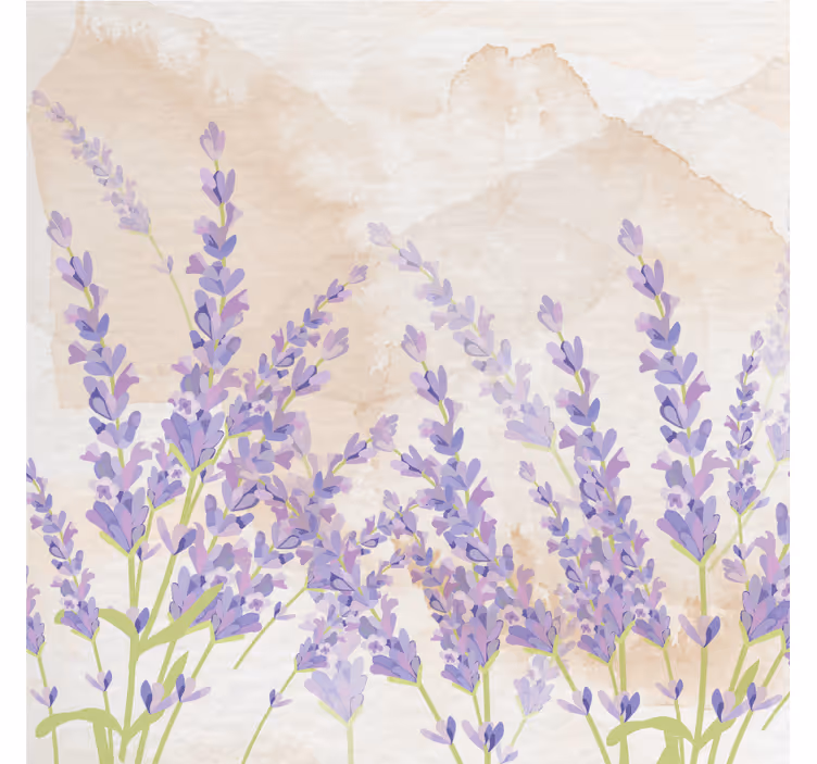 Zavjese za dnevni boravak u provansalskom stilu lavanda - TenStickers