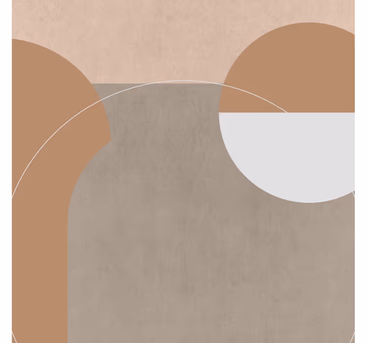 Zavjese za dnevni boravak u nepravilan geometrijski stil - TenStickers