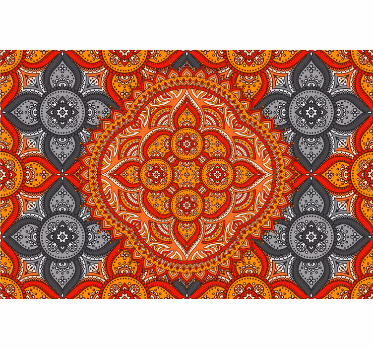 Zavjese za dnevni boravak mandala umjetnost henna - TenStickers