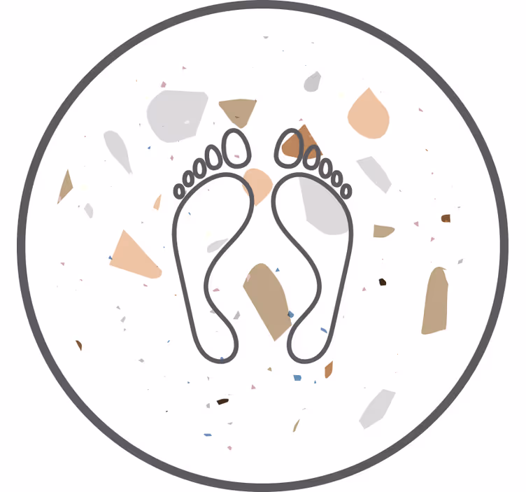 Bijele zavjese s terrazzo otiscima - TenStickers