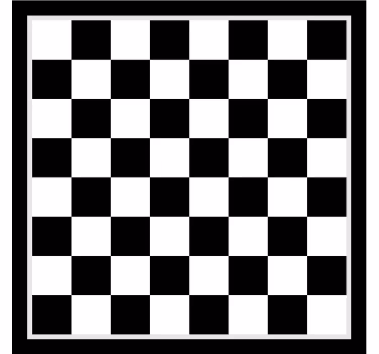 Zavjese za spavaću sobu s uzorkom šahovske table - TenStickers