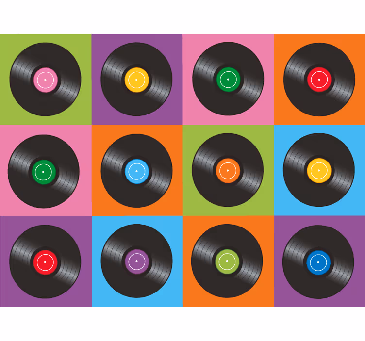 Zavjese za spavaću sobu s vinilnim pločama za kuhinju - TenStickers