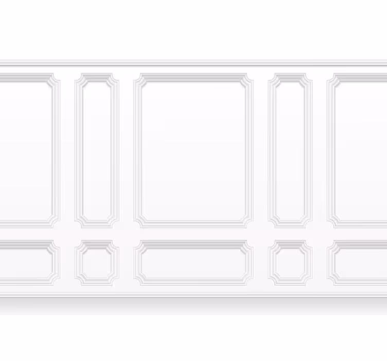 Bijele zavjese klasični kvadratići - TenStickers