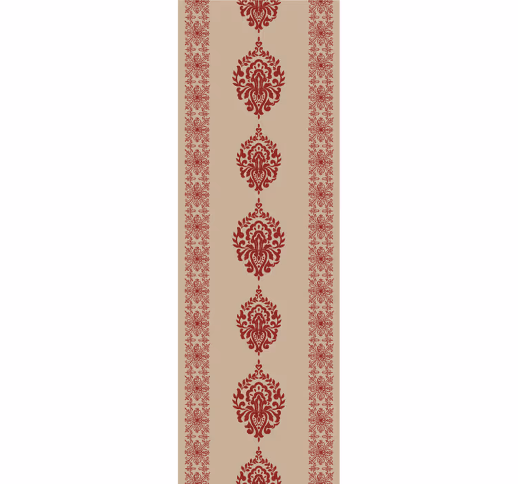 Rolo zavjese berba s elegantnim crvenim uzorcima - TenStickers