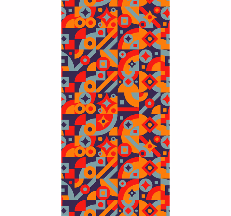 Rolo zavjese berba s geometrijskim motivima - TenStickers