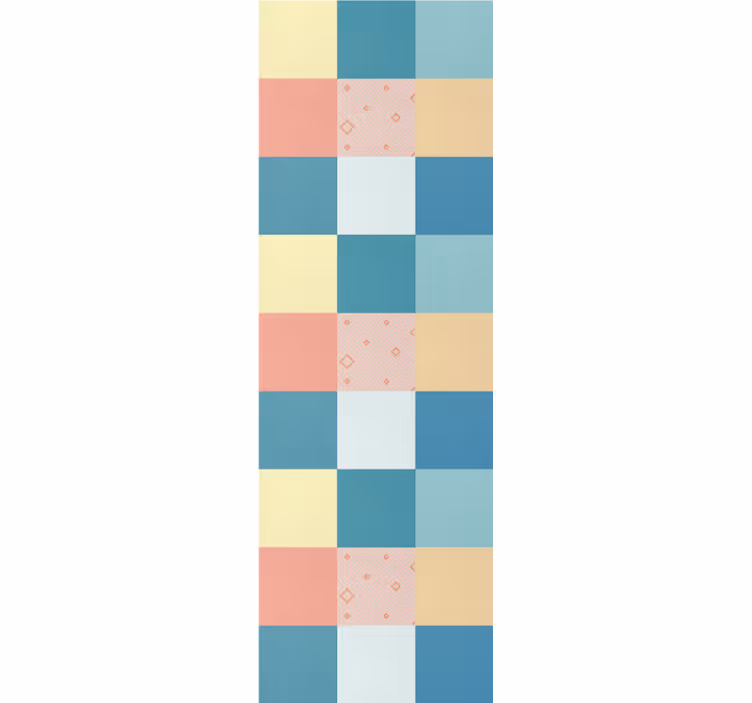 Rolo zavjese berba šareni retro patchwork uzorak - TenStickers