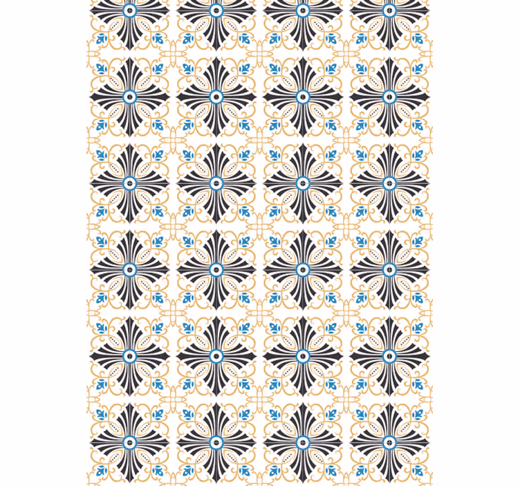 Rolo zavjese berba s vintage spiralnim dizajnom - TenStickers
