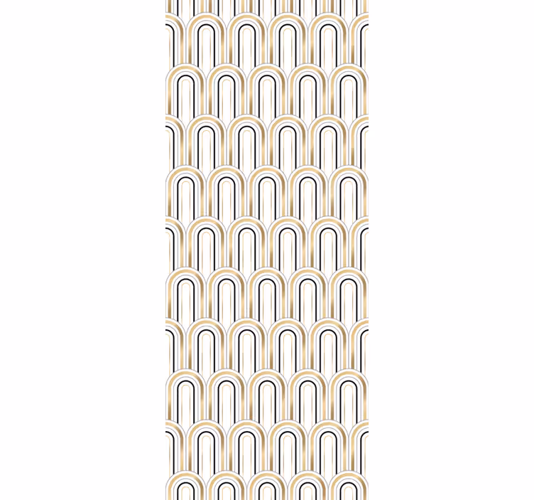 Rolo zavjese berba s geometrijskim figurinama art deco - TenStickers
