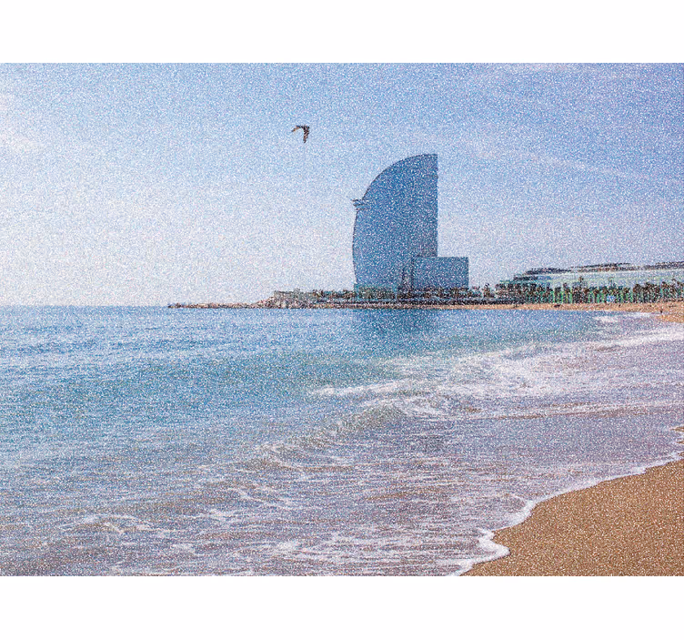 Zavjese za dnevni boravak vela hotel u la barceloneti - TenStickers