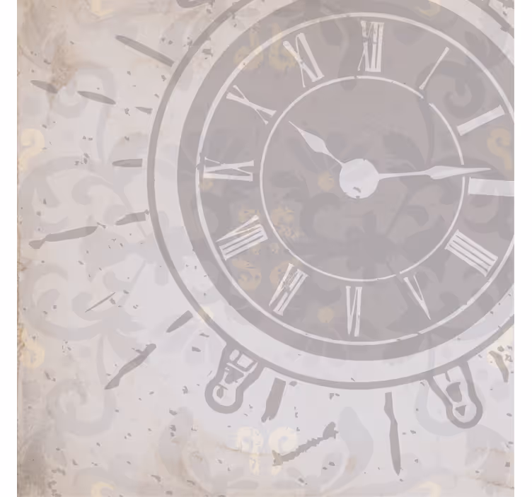 Zavjese za dnevni boravak bijeli shabby chic sat s natpisom - TenStickers
