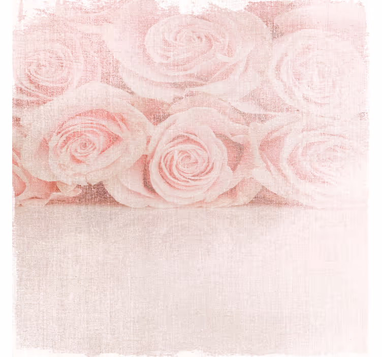 Zavjese za dnevni boravak s ružama u shabby chic stilu - TenStickers