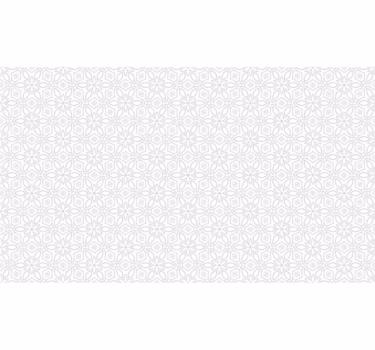Bijele zavjese s floralnim hidrauličnim uzorkom - TenStickers