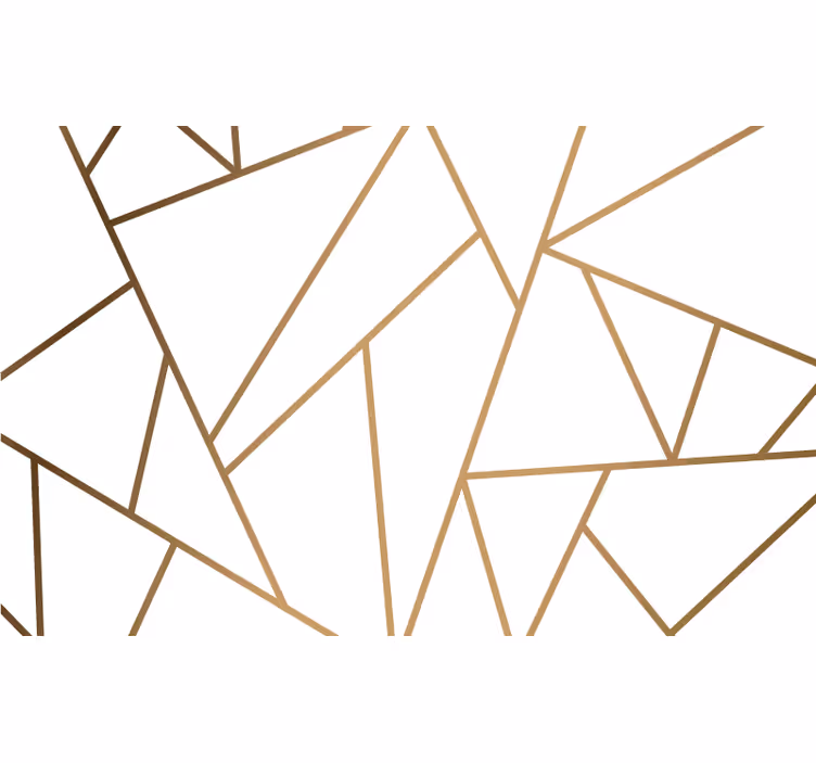 Bijele zavjese s mramornim geometrijskim linijama - TenStickers