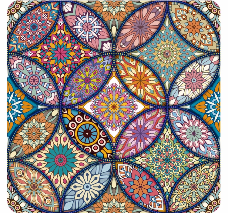 Zavjese za spavaću sobu s šarenim mandala uzorkom - TenStickers