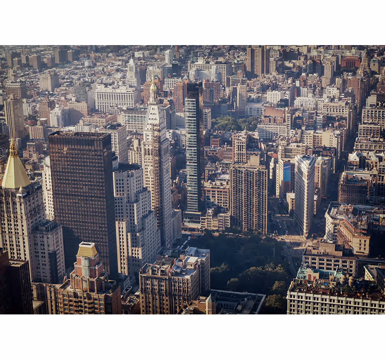 Zavjese za spavaću sobu u retro bojama nyc-a - TenStickers