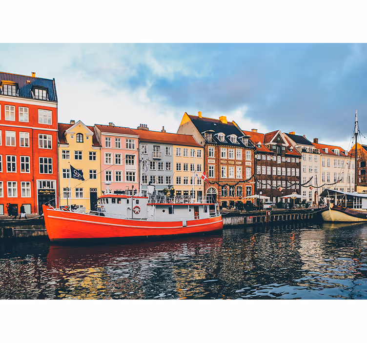 Zavjese za spavaću sobu prekrasni i šareni nyhavn - TenStickers
