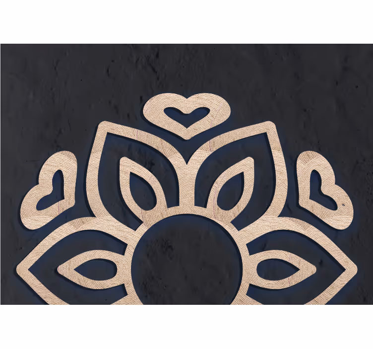 Zavjese za spavaću sobu "boho" imitacija ratana - TenStickers