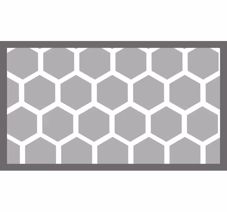 Sive zavjese s bijelim geometrijskim petougaonima - TenStickers