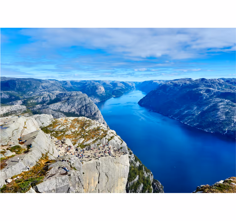 Zavjese za spavaću sobu preikestolen norveška - TenStickers