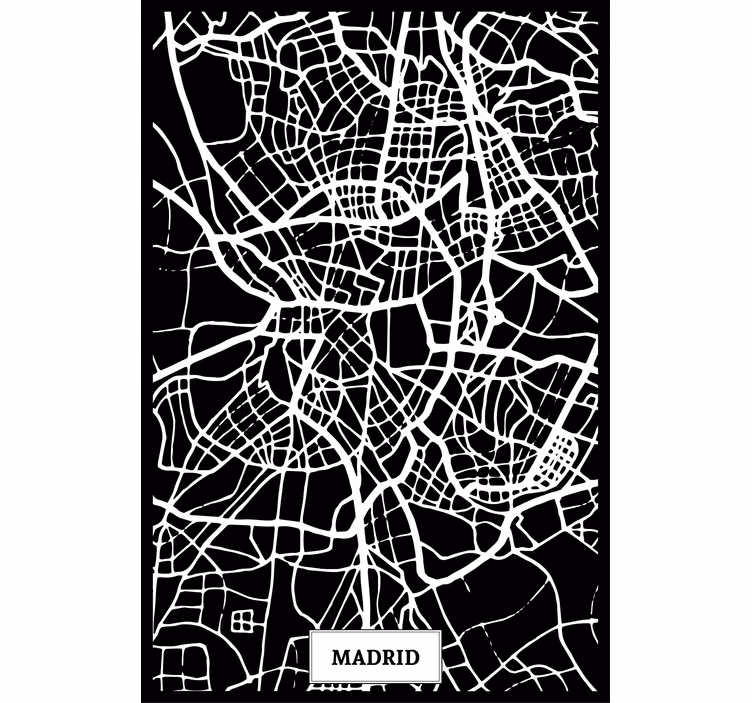 Zavjese za dnevni boravak mapa topografska madrid - TenStickers