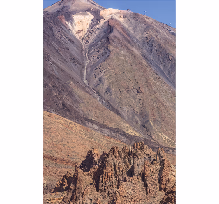 Zavjese za dnevni boravak s pogledom na teide - TenStickers