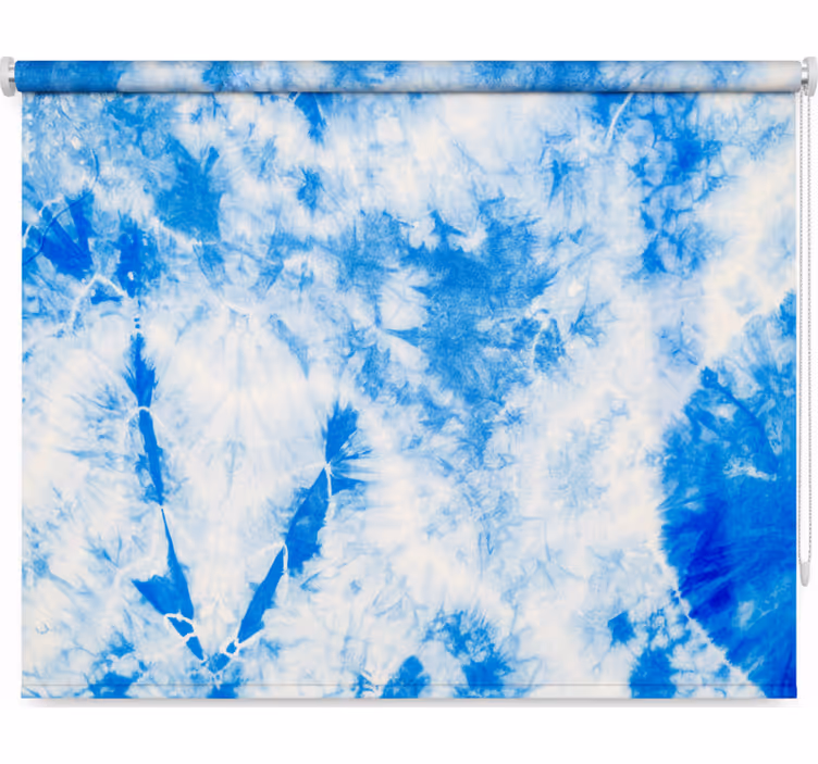 Zavjese za spavaću sobu u plavo-bijelom tie dyeu - TenStickers