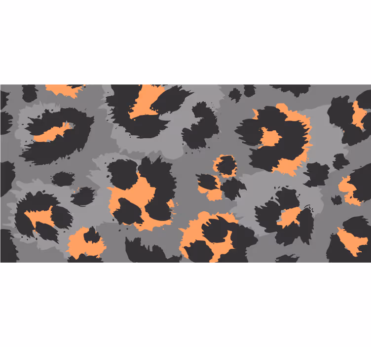 Zavjese za spavaću sobu u sivoj leopard koži - TenStickers
