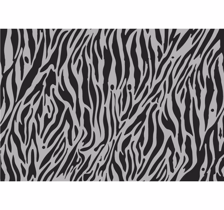 Zavjese za spavaću sobu sivo zebra uzorkom - TenStickers