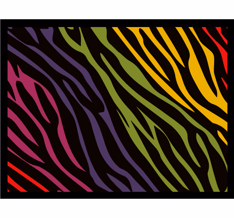Zavjese za spavaću sobu s uzorkom duge zebre - TenStickers