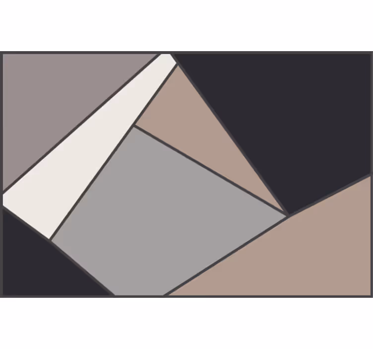 Zavjese za spavaću sobu s bež geometrijskim uzorkom - TenStickers