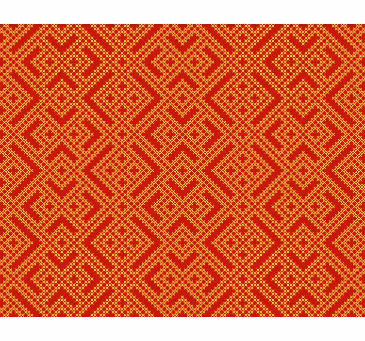 Zavjese za spavaću sobu sa slavenskim ornamentom - TenStickers