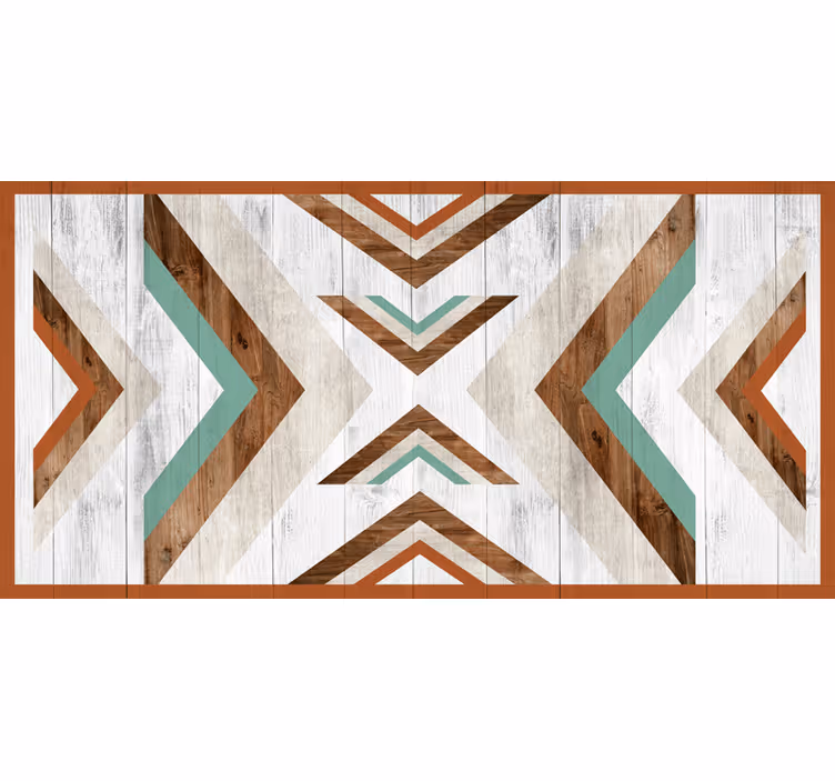 Zavjese za spavaću sobu drvene boho aztec - TenStickers