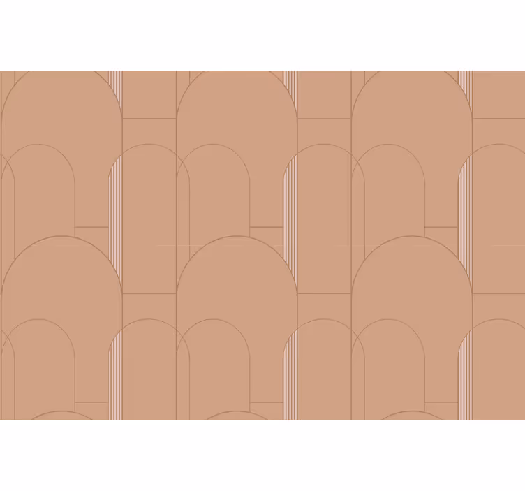 Zavjese za spavaću sobu s terakota geometrijskim uzorkom - TenStickers