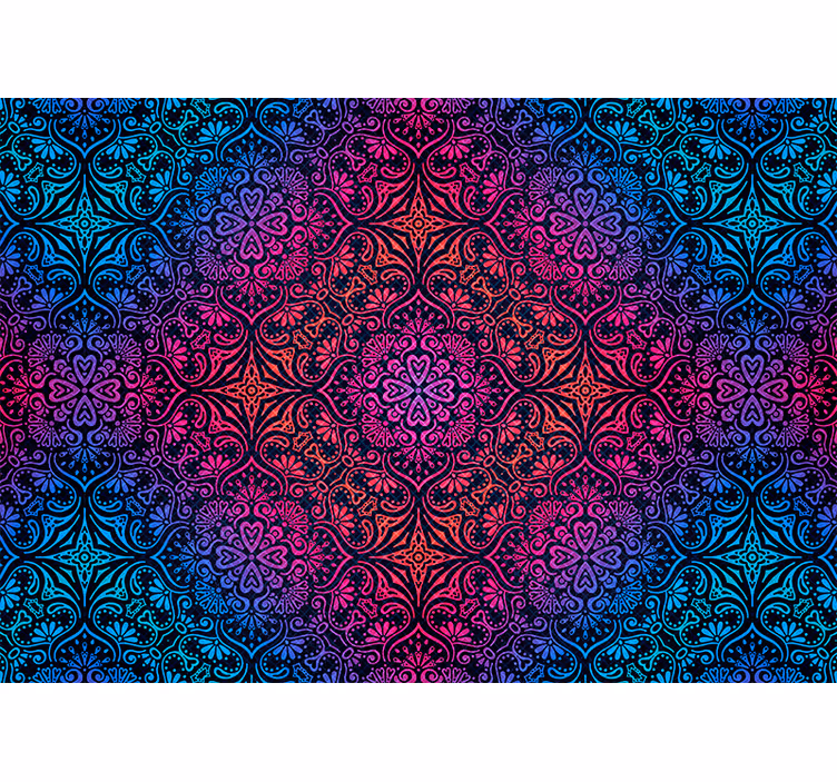 Zavjese za spavaću sobu boemska mandala mantra - TenStickers