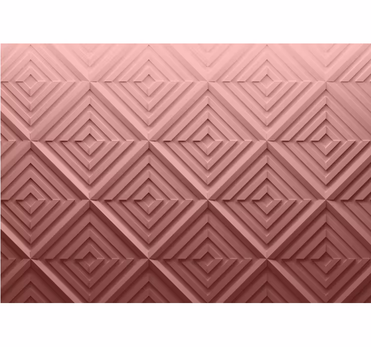 Zavjese za spavaću sobu u ružičastoj 3d geometriji - TenStickers
