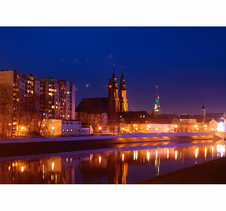 Zavjese za spavaću sobu opole nakon zalaska sunca - TenStickers