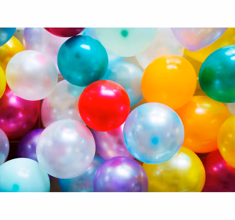 Zavjese za dječju sobu s šarenim balonima - TenStickers