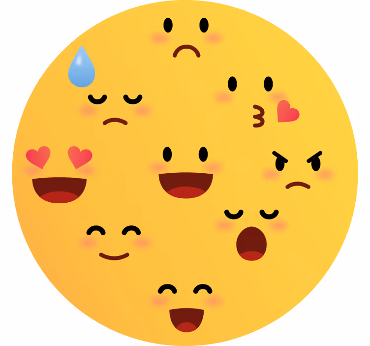 Zavjese za dječju sobu s emotikonima - TenStickers