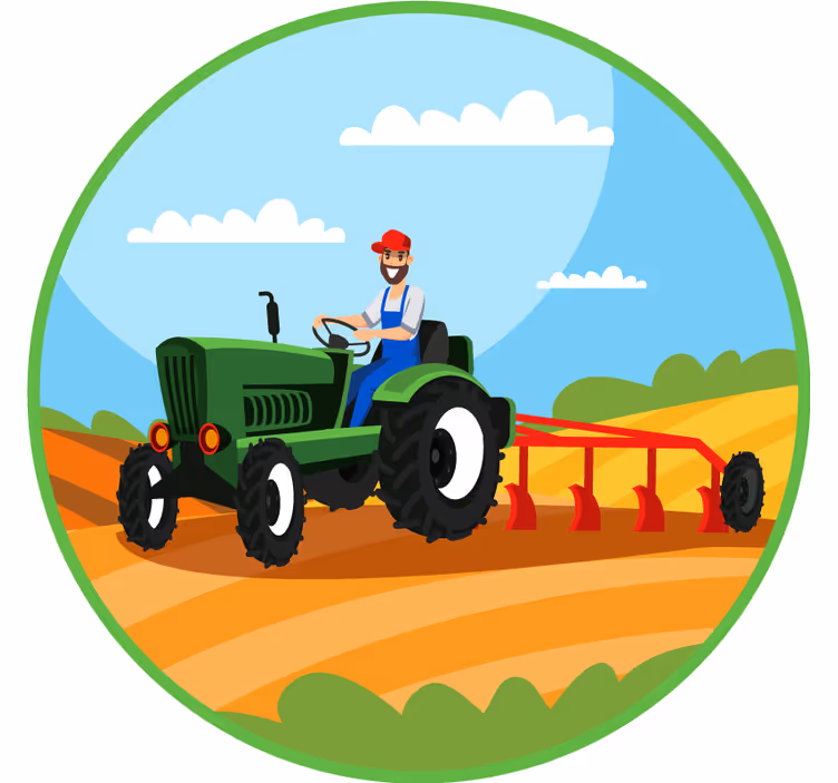 Zavjese za dječju sobu s motivom traktora - TenStickers