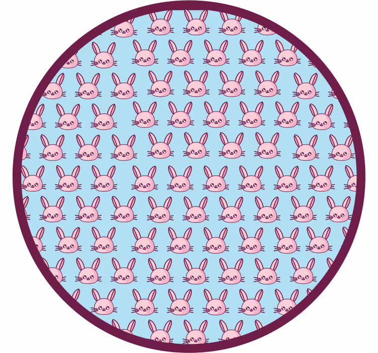 Zavjese za dječju sobu s anime zečevima - TenStickers