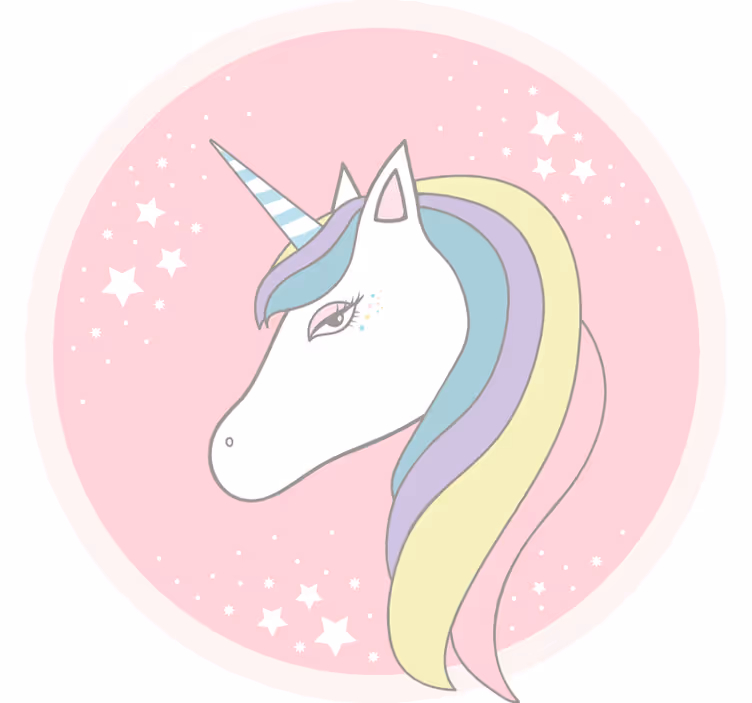 Zavjese za dječju sobu s fantastičnim jednorogom - TenStickers