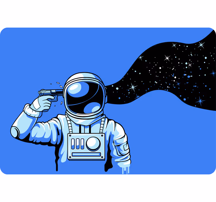 Zavjese za dječju sobu astronauti pod pritiskom - TenStickers