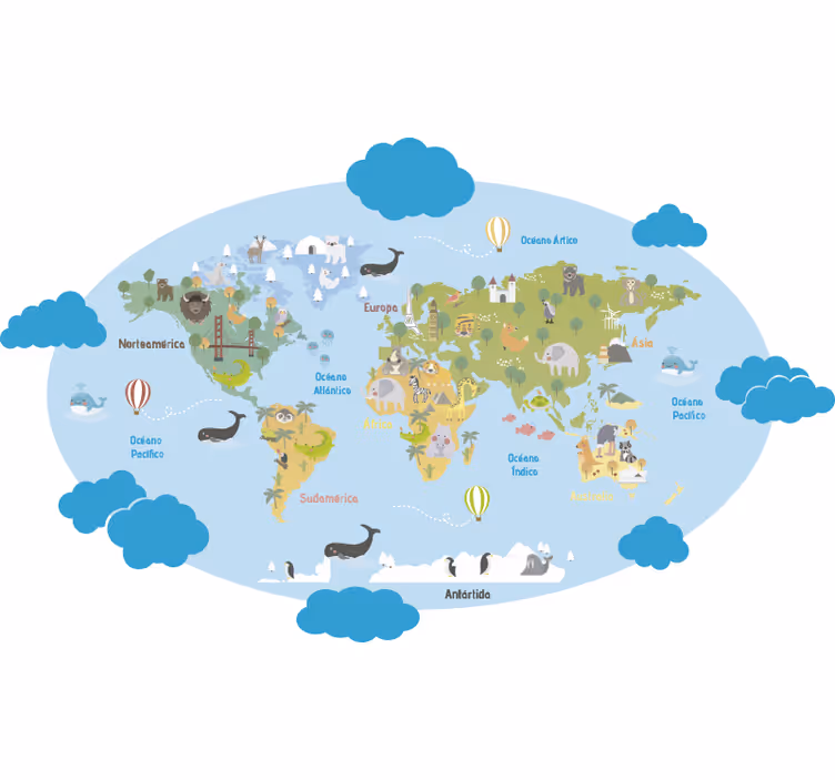 Zavjese za dječju sobu s dječjim planetarijem - TenStickers