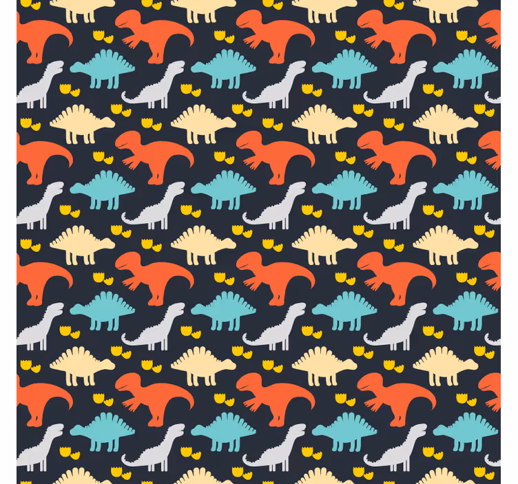 Zavjese za dječju sobu s uzorkom dinosaura - TenStickers