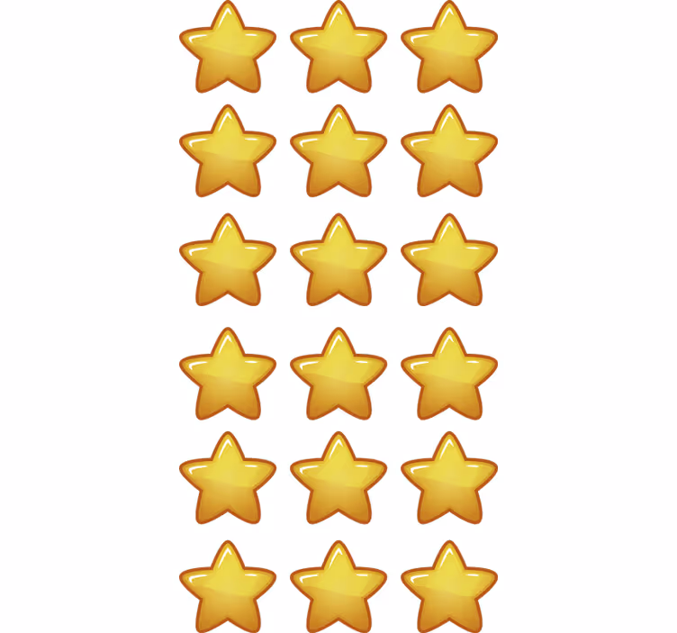 Zavjese za dječju sobu geometrijski uzorci zvijezda - TenStickers