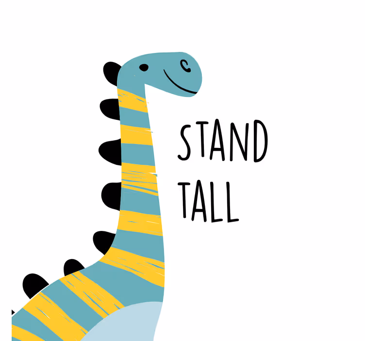 Zavjese za dječju sobu s nordijskim dinosaurima - TenStickers