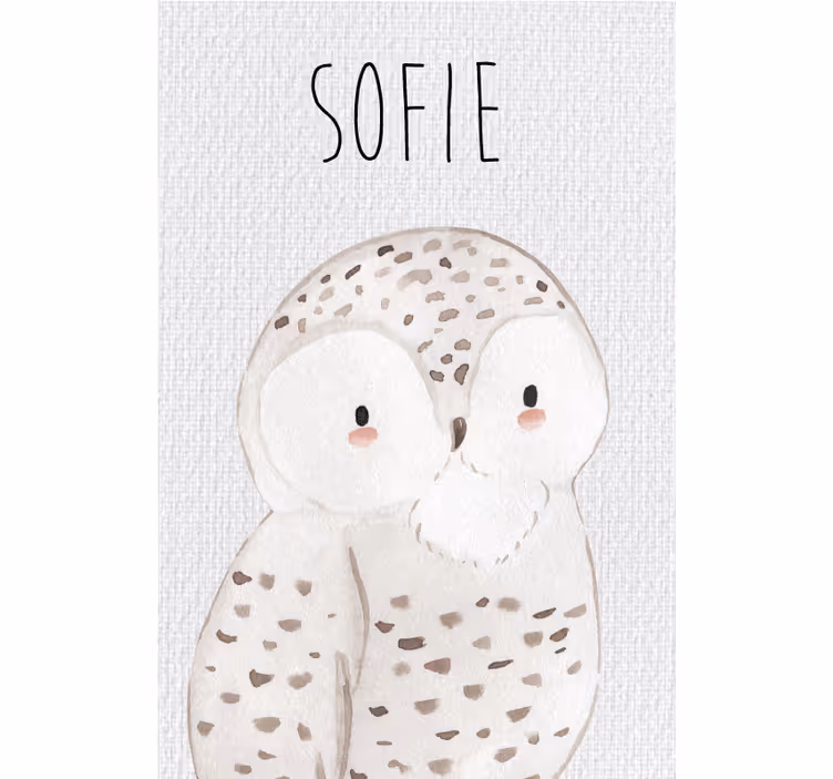 Zavjese za dječju sobu sova iz šume - TenStickers
