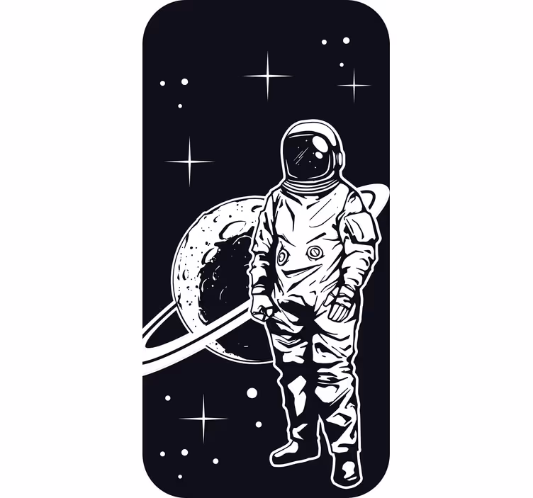 Zavjese za dječju sobu s astronautom i planetom - TenStickers